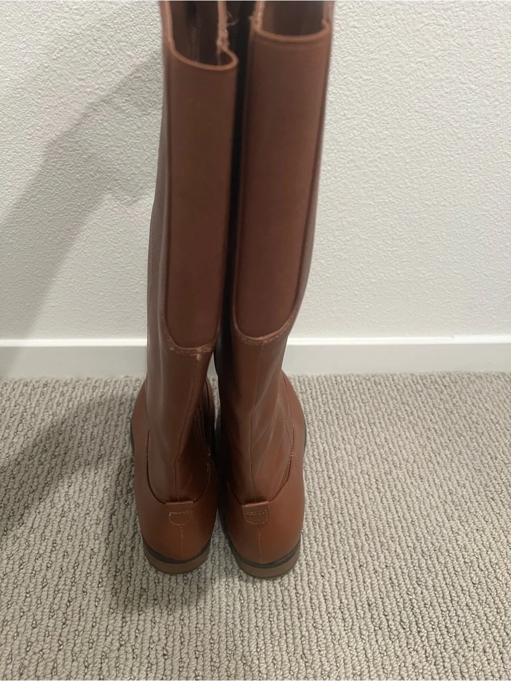 Women’s Over-the-Knee Leather Boots in Brown